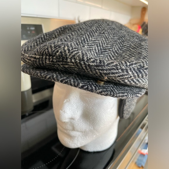 Dorfman Pacific Wool Newsboy Cap with Ear Flaps - Picture 2 of 7